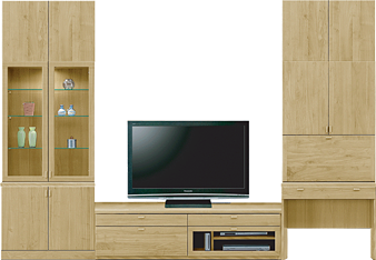 テレビ壁面収納