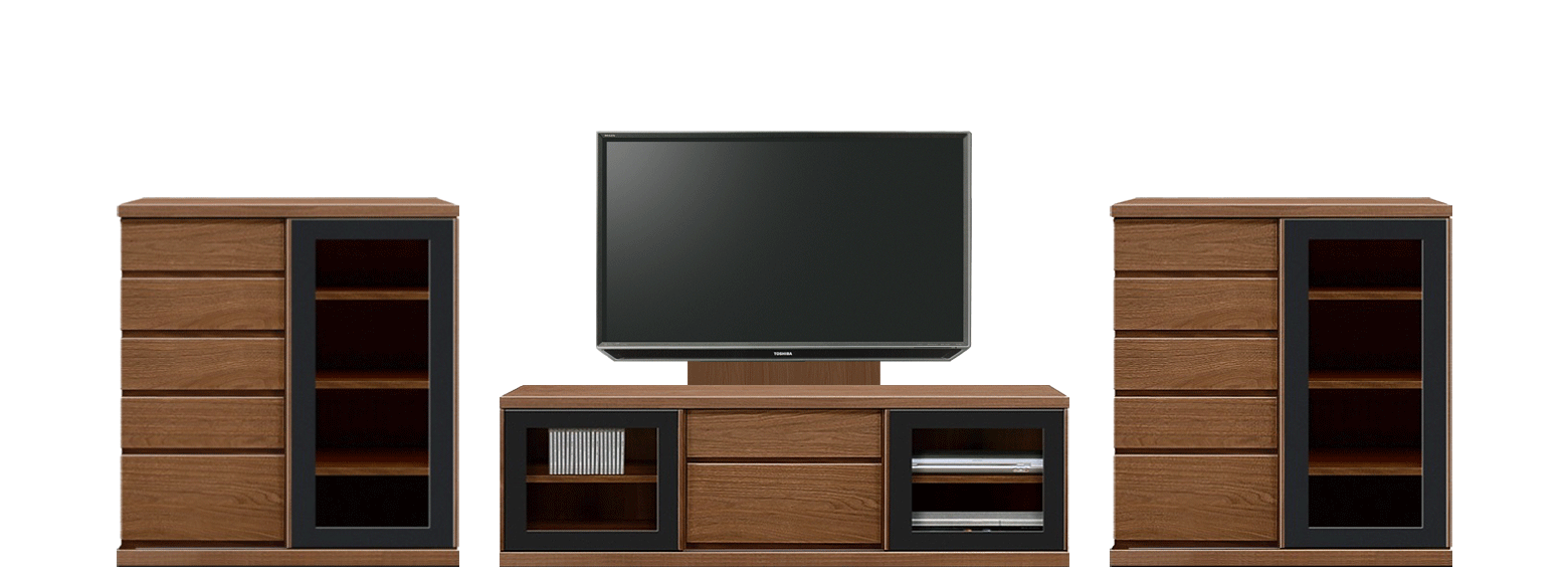 代引不可】 大川こもれび家具Alegreシリーズ_150TVボード H45 NR