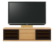 テレビボード、テレビボード（壁掛けパネルセット）(幅190cm・レッドオーク)