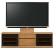 テレビボード、テレビボード（壁掛けパネルセット）(幅170cm・ブラックチェリー)