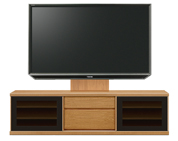 テレビボード、テレビボード（壁掛けパネルセット）(幅190cm・ブラックチェリー)