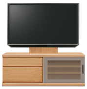 テレビボード、テレビボード（壁掛けパネルセット）(幅130cm・ブラックチェリー)
