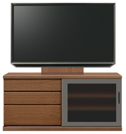 テレビボード、テレビボード（壁掛けパネルセット）(幅140cm・ウォールナット)
