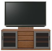 テレビボード、テレビボード（壁掛けパネルセット）(幅160cm・ウォールナット)