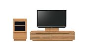 幅150cmのローボードと小型キャビネットのセット(BC)