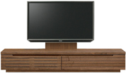 テレビボード、テレビボード（壁掛けパネルセット）(幅210cm・ウォールナット)