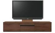 テレビボード、テレビボード（壁掛けパネルセット）(幅200cm・ウォールナット)