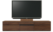 テレビボード、テレビボード（壁掛けパネルセット）(幅200cm・ウォールナット)