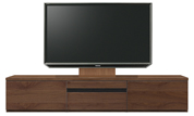 テレビボード、テレビボード（壁掛けパネルセット）(幅210cm・ウォールナット)