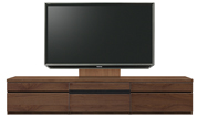 テレビボード、テレビボード（壁掛けパネルセット）(幅210cm・ウォールナット)