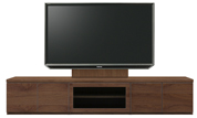 テレビボード、テレビボード（壁掛けパネルセット）(幅210cm・ウォールナット)