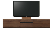 テレビボード、テレビボード（壁掛けパネルセット）(幅220cm・ウォールナット)