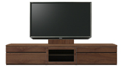テレビボード、テレビボード（壁掛けパネルセット）(幅220cm・ウォールナット)