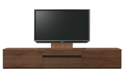 テレビボード、テレビボード（壁掛けパネルセット）(幅240cm・ウォールナット)