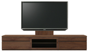 テレビボード、テレビボード（壁掛けパネルセット）(幅240cm・ウォールナット)