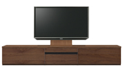 テレビボード、テレビボード（壁掛けパネルセット）(幅250cm・ウォールナット)