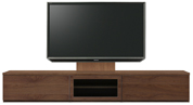 テレビボード、テレビボード（壁掛けパネルセット）(幅250cm・ウォールナット)