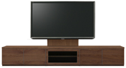 テレビボード、テレビボード（壁掛けパネルセット）(幅250cm・ウォールナット)