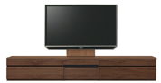 テレビボード、テレビボード（壁掛けパネルセット）(幅260cm・ウォールナット)