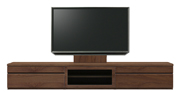 テレビボード、テレビボード（壁掛けパネルセット）(幅260cm・ウォールナット)