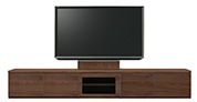 テレビボード、テレビボード（壁掛けパネルセット）(幅260cm・ウォールナット)