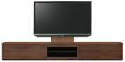 テレビボード、テレビボード（壁掛けパネルセット）(幅280cm・ウォールナット)