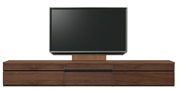 テレビボード、テレビボード（壁掛けパネルセット）(幅280cm・ウォールナット)