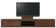 テレビボード、テレビボード（壁掛けパネルセット）(幅280cm・ウォールナット)