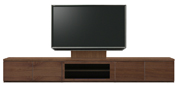 テレビボード、テレビボード（壁掛けパネルセット）(幅290cm・ウォールナット)