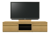 テレビボード、テレビボード（壁掛けパネルセット）(幅180cm・オークナチュラル)