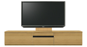 テレビボード、テレビボード（壁掛けパネルセット）(幅220cm・オークナチュラル)