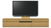 テレビボード、テレビボード（壁掛けパネルセット）(幅220cm・オークナチュラル)