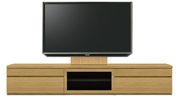 テレビボード、テレビボード（壁掛けパネルセット）(幅230cm・オークナチュラル)