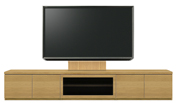 テレビボード、テレビボード（壁掛けパネルセット）(幅240cm・オークナチュラル)
