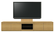 テレビボード、テレビボード（壁掛けパネルセット）(幅240cm・オークナチュラル)