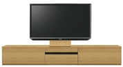 テレビボード、テレビボード（壁掛けパネルセット）(幅250cm・オークナチュラル)