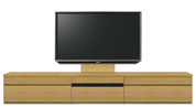 テレビボード、テレビボード（壁掛けパネルセット）(幅250cm・オークナチュラル)
