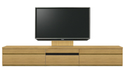 テレビボード、テレビボード（壁掛けパネルセット）(幅250cm・オークナチュラル)