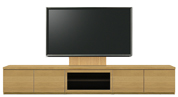 テレビボード、テレビボード（壁掛けパネルセット）(幅250cm・オークナチュラル)