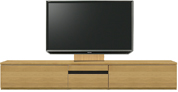 テレビボード、テレビボード（壁掛けパネルセット）(幅260cm・オークナチュラル)