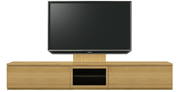 テレビボード、テレビボード（壁掛けパネルセット）(幅260cm・オークナチュラル)