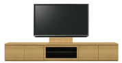 テレビボード、テレビボード（壁掛けパネルセット）(幅260cm・オークナチュラル)