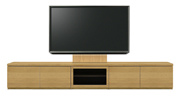 テレビボード、テレビボード（壁掛けパネルセット）(幅260cm・オークナチュラル)