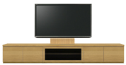 テレビボード、テレビボード（壁掛けパネルセット）(幅270cm・オークナチュラル)