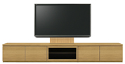 テレビボード、テレビボード（壁掛けパネルセット）(幅270cm・オークナチュラル)