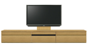 テレビボード、テレビボード（壁掛けパネルセット）(幅280cm・オークナチュラル)