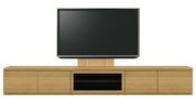 テレビボード、テレビボード（壁掛けパネルセット）(幅280cm・オークナチュラル)