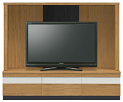 収納付きテレビボード(幅180cm・オークナチュラル)
