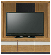 収納付きテレビボード(幅140cm・オークナチュラル)