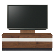 テレビボード、テレビボード（壁掛けパネルセット）(幅140cm・ウォールナット)